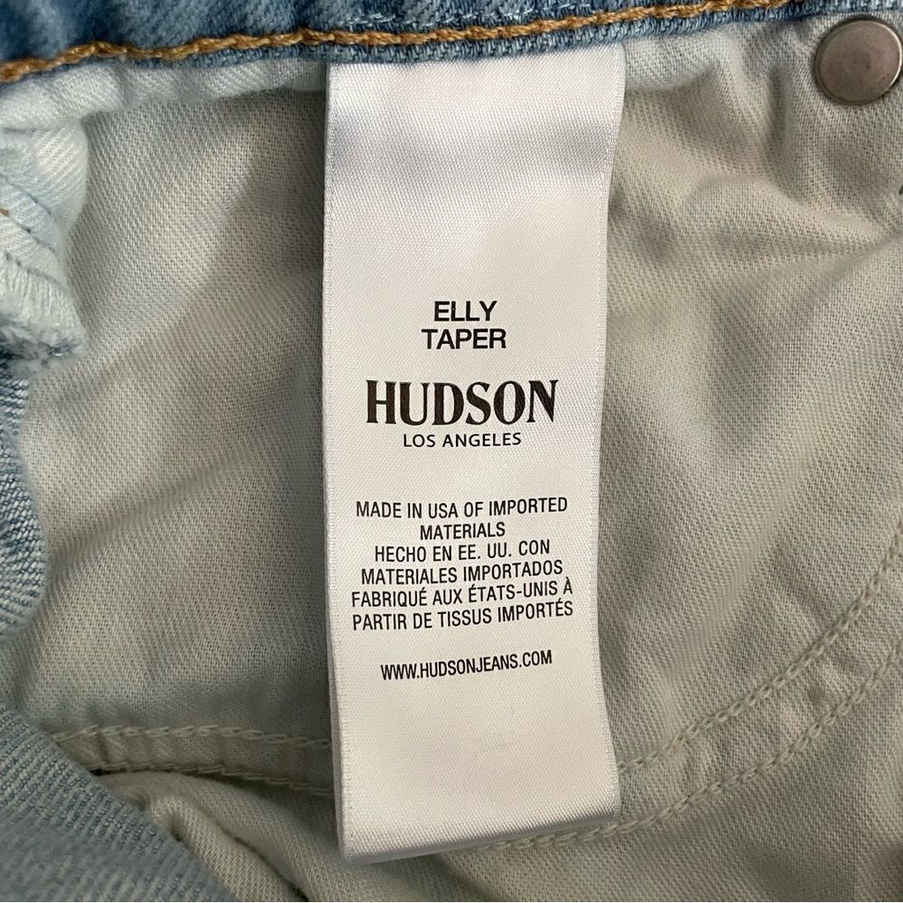 Hudson Elly Extra High Waisted Tapered Crop Jeans - Size: 29 - Picture 4 of 6